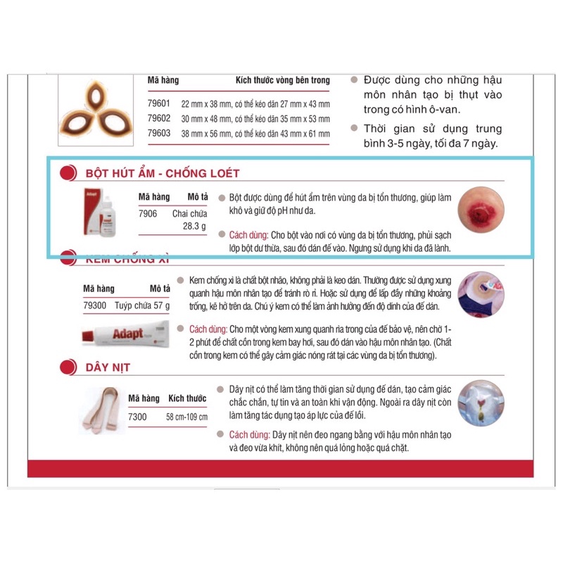 Bột hút ẩm chống loét Hollister 7906