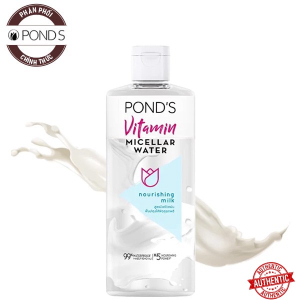 [Khuyến mãi Mỹ phẩm chính hãng] Nước Tẩy Trang Chứa Tinh Chất Từ Sữa POND'S Vitamin Micellar Water Nourishing Milk 400ml