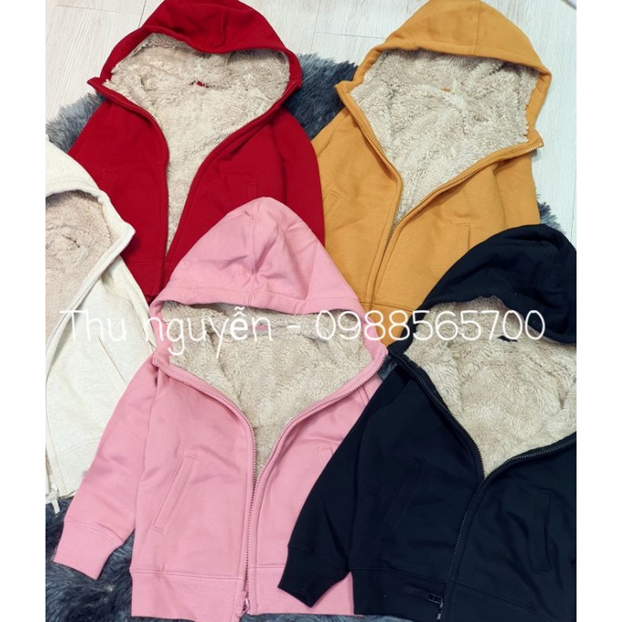 Áo khoác nỉ lông cừu Uni - Hàng Dư Xịn 100%