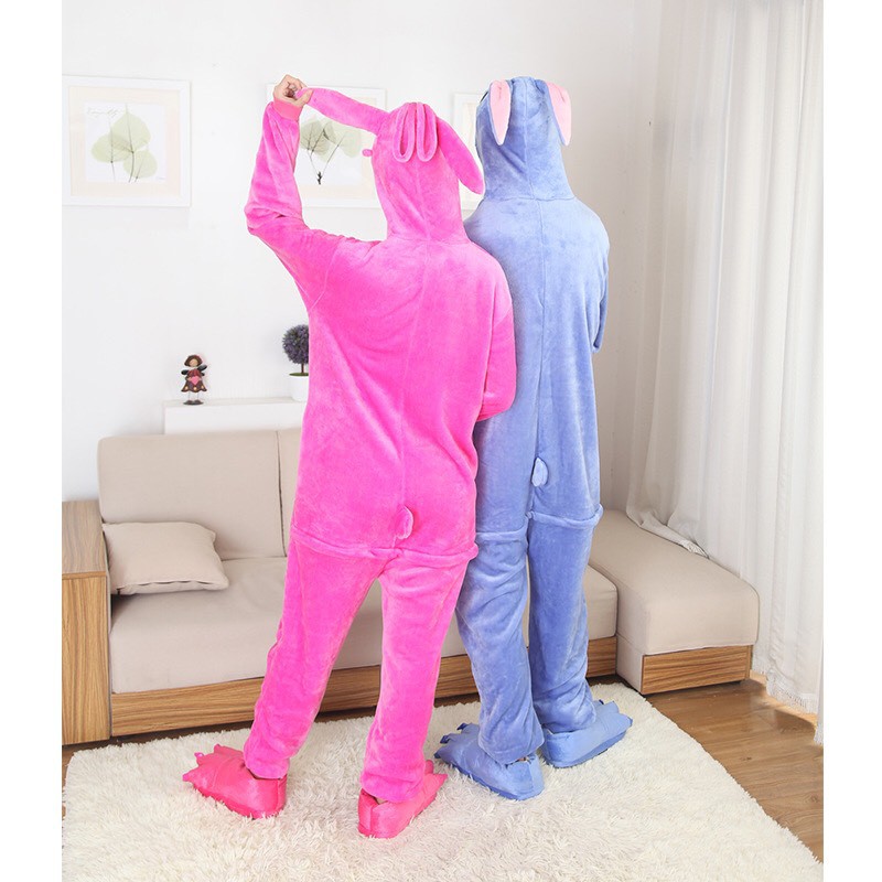 Bộ Đồ Thú Stitch Xanh, Hồng Người Lớn - Bộ Đồ Thú Stitch Người Lớn
