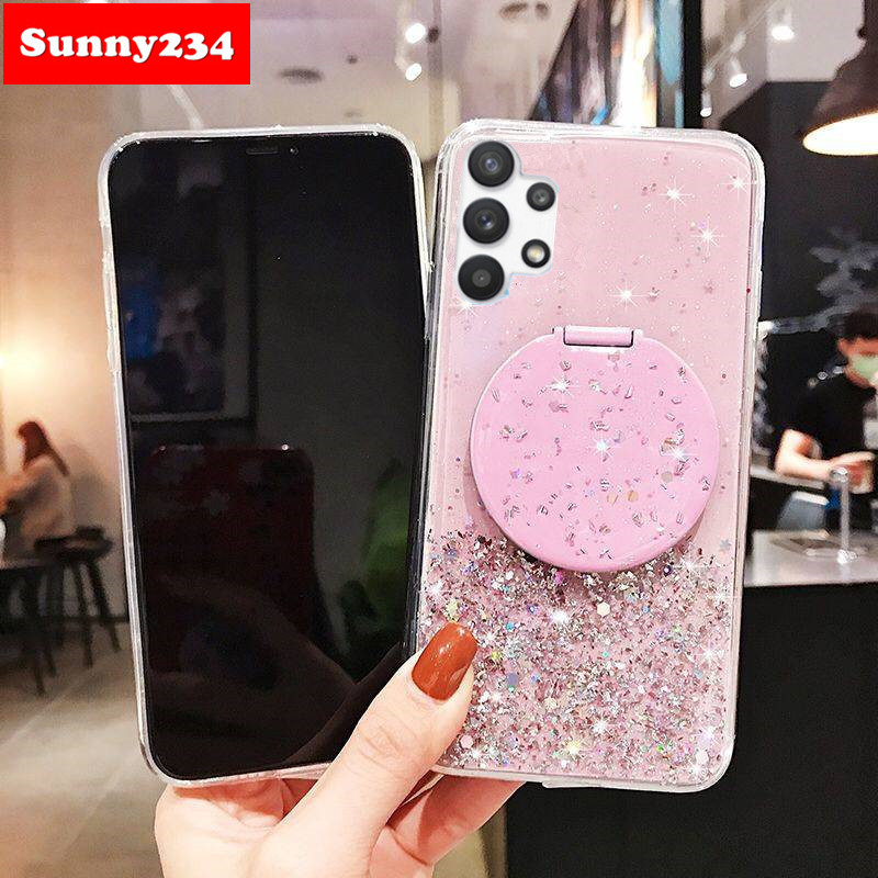 Ốp Lưng Mềm Có Gương Trang Điểm Tiện Dụng Cho Samsung A32 4g A32 5g