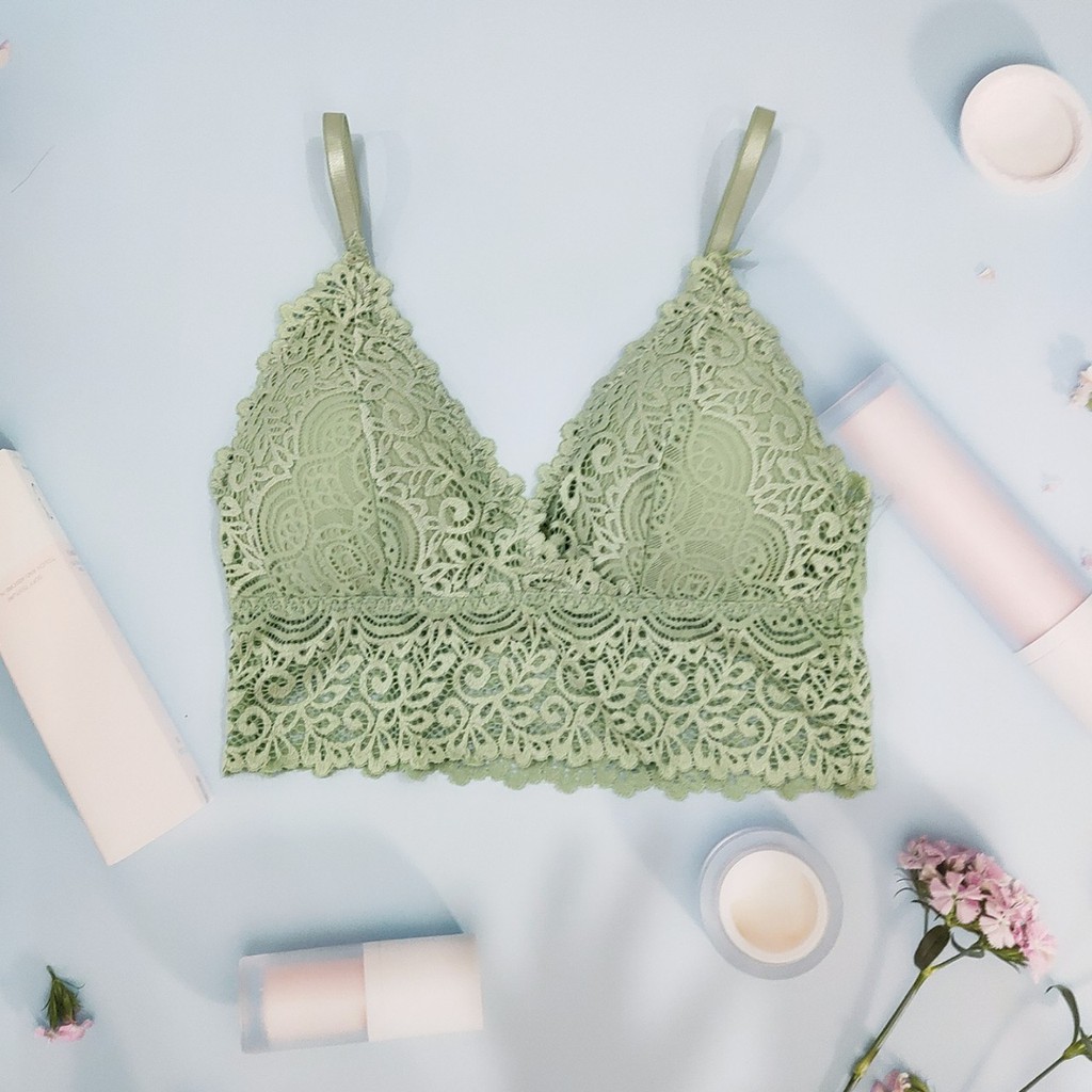 Bra 2 Dây Dáng Lửng Phối Ren Đệm Mỏng Lưng Trần Gợi Cảm Thanh Thoát (HY850) | BigBuy360 - bigbuy360.vn