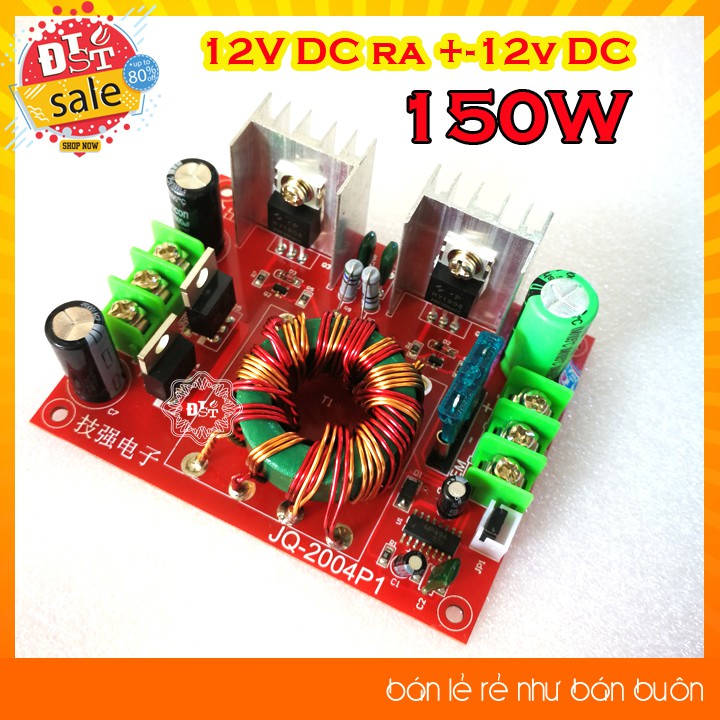 Mạch đổi nguồn đơn DC 12V sang đôi DC +-12V/+-15V/+-18V