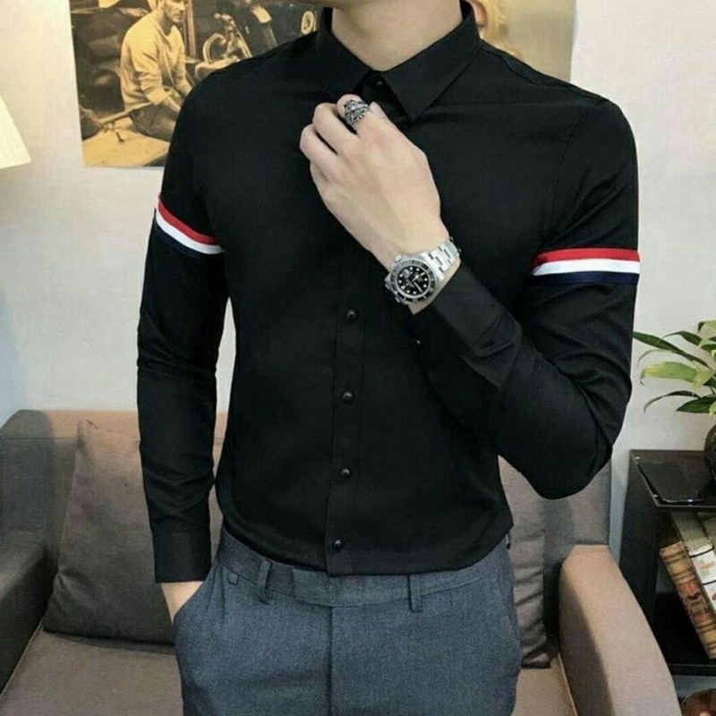 Áo Sơ Mi Nam Kẻ Ngang Tay  Siêu Đẹp Nam Tính, Thanh Lịch, Sang Trọng M01 | BigBuy360 - bigbuy360.vn