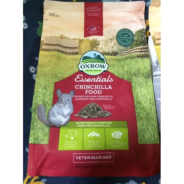 Thức ăn cao cấp Chinchilla Essentials 1,36kg  FREE SHIP  Essentials Chinchilla Food Oxbow