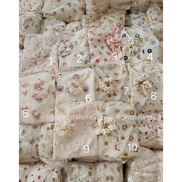 Set pijama nhiều hình