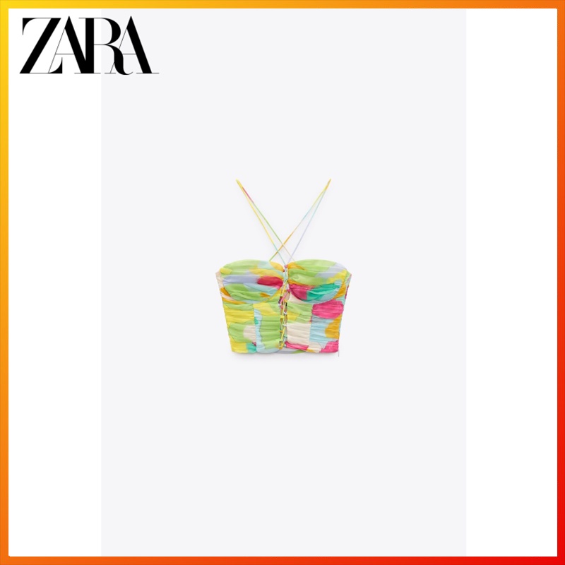 Áo Sơ Mi ZARA Hở Vai Xếp Ly Cổ Trái Tim Thời Trang Dành Cho Nữ