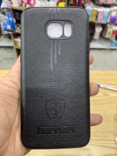 Ốp lưng Samsung S7 edge dẻo kiểu da vân logo