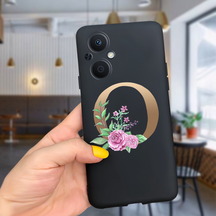Ốp Điện Thoại Nhám In Chữ Cái Dễ Thương Cho OPPO Reno7 Z 5G CPH2343 OPPO A96 5G PFUM10