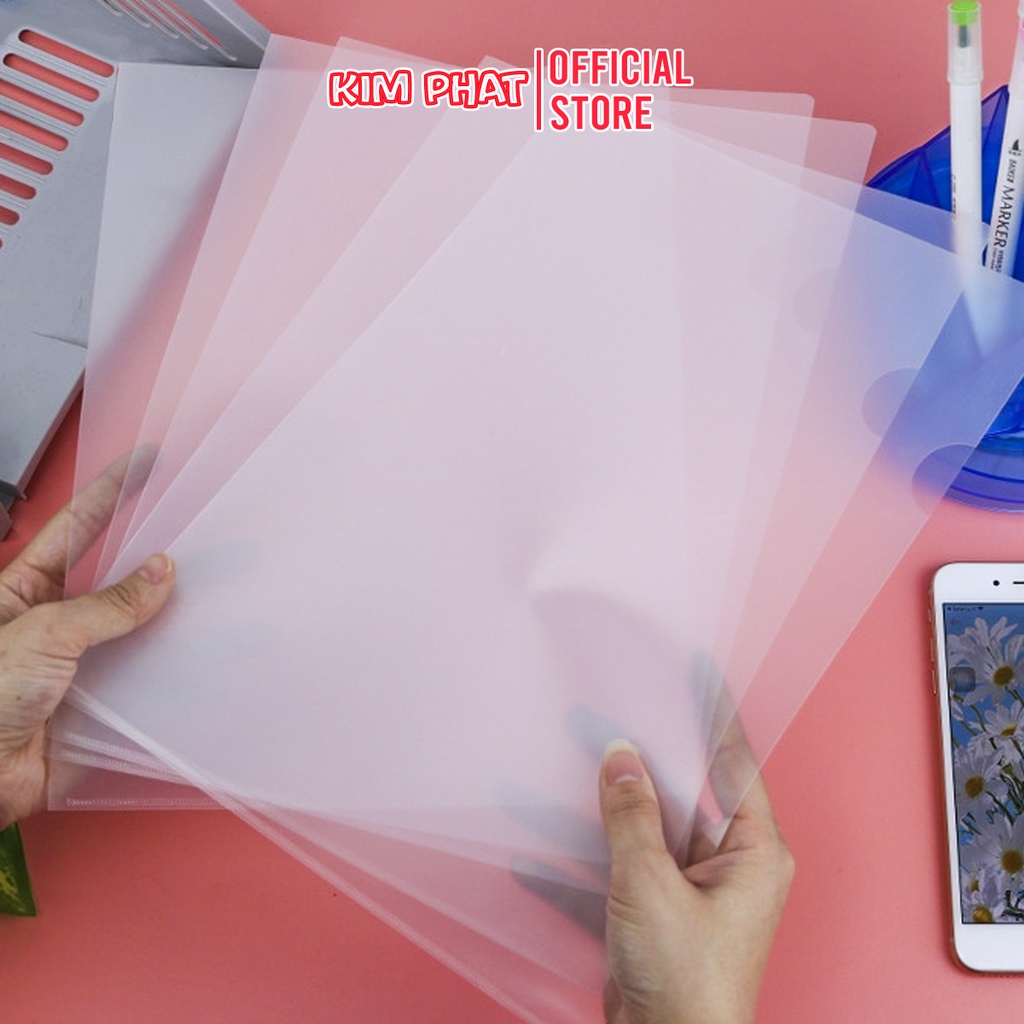 10 bìa lá file hở cạnh góc A4/F4 Plus 161/171 Chính Hãng