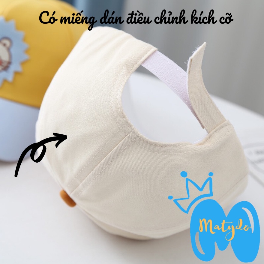 Mũ cho bé gái bé trai mũ nón lưỡi trai sư tử đáng yêu phụ kiện mũ nón từ 3-7 tuổi MU018