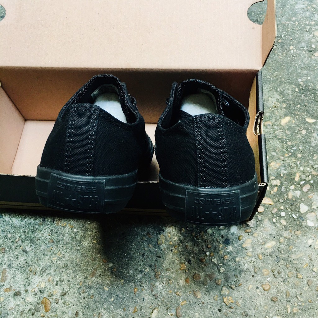 Giày thể thao sneaker 𝐂𝐎𝐍𝐕𝐄𝐑𝐒𝐄 𝐂𝐋𝐀𝐒𝐒𝐈𝐂 đen full cổ thấp