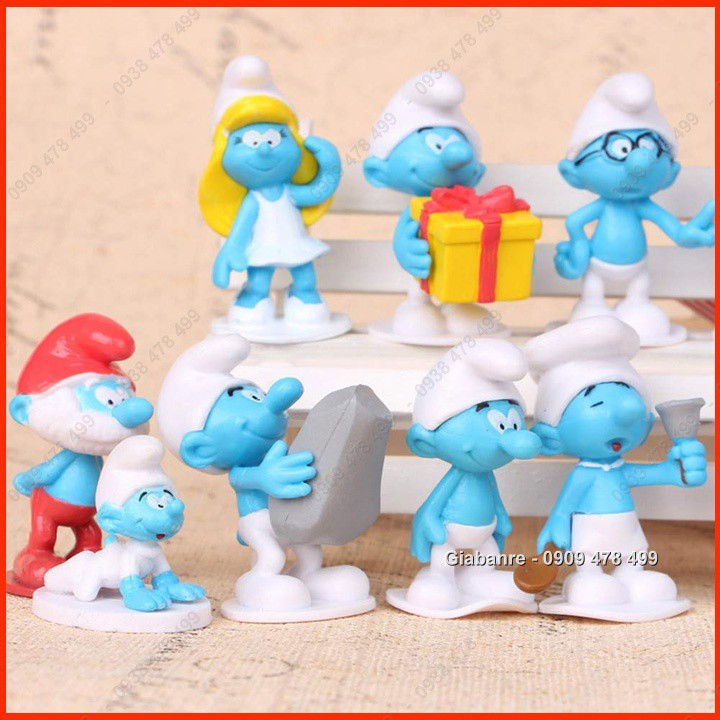 Bộ 12 Nhân Vật Xì Trum Và Phù Thủy Garmen - 7905