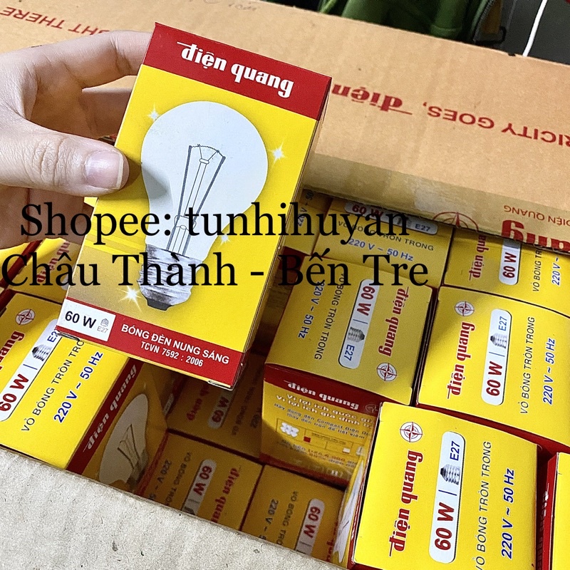 BÓNG ĐÈN ẤP TRỨNG/ BÓNG ĐÈN DÂY TÓC 60W