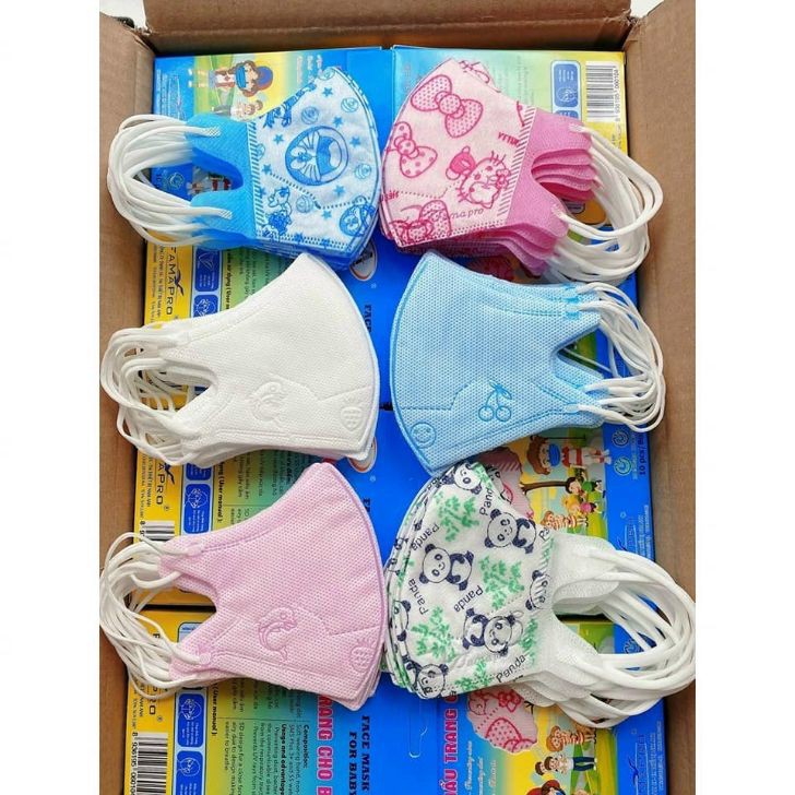 Set 10c Khẩu trang 3D Mask Nam Anh cho bé
