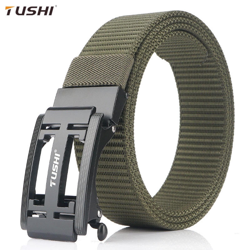 (SIÊU BỀN ĐẸP) Thắt Lưng Nam TuShi Cao Cấp, Vải Canvas, Khóa Cài Tự Động Tiện Lợi_Dây Nịt Nam Vải Bố_Nam Tính, Mạnh Mẽ
