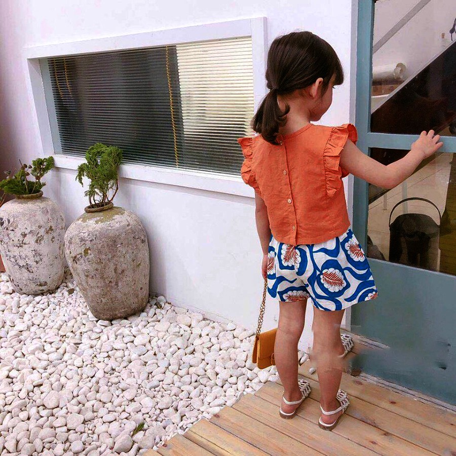 Bộ bé gái Quảng Châu áo croptop cho bé 1 tuổi đến 7 tuổi, từ 10 kg đến 20 kg chất shop đẹp 02599-02600(2)
