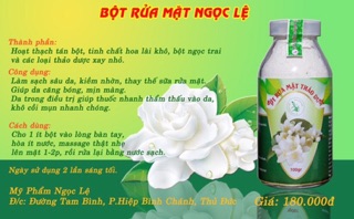 BỘT RỬA MẶT THẢO DƯỢC NGỌC LỆ