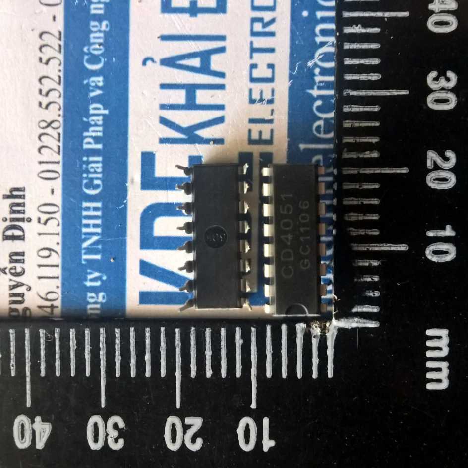 10 con CD4051BE 4051 DIP-16 IC tách/ghép 8 kênh kde1365