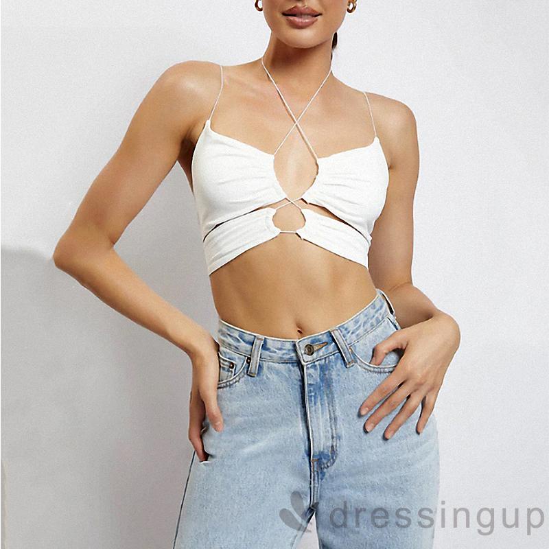 Áo Hai Dây Màu Trơn Thời Trang Nữ Quyến Rũ