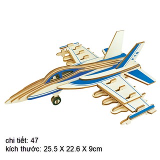 Mô hình trực thăng máy bay gỗ 3D tự lắp ráp