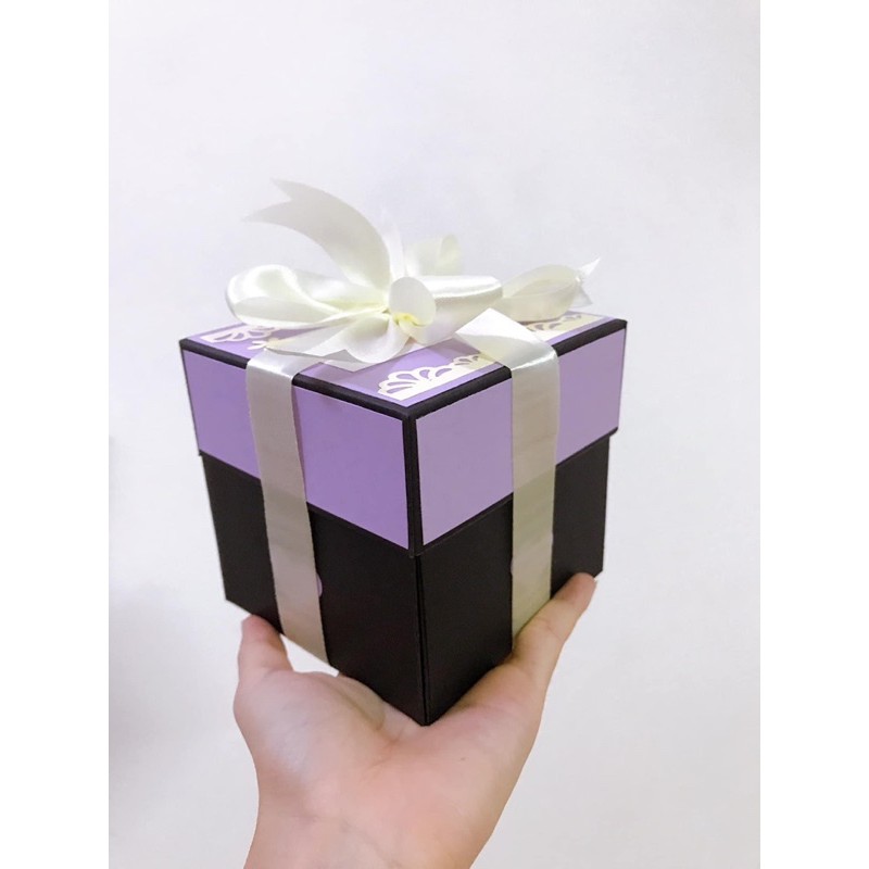 Hộp quà love box 1 lớp (tặng in 15 ảnh)