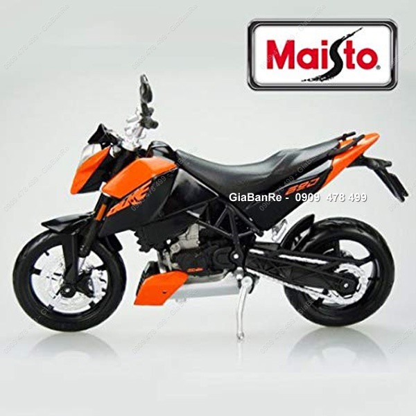 XE MÔ HÌNH TỈ LỆ 1:12 MÔTÔ KTM 690 DUKE - MAISTO - CAM - 8712