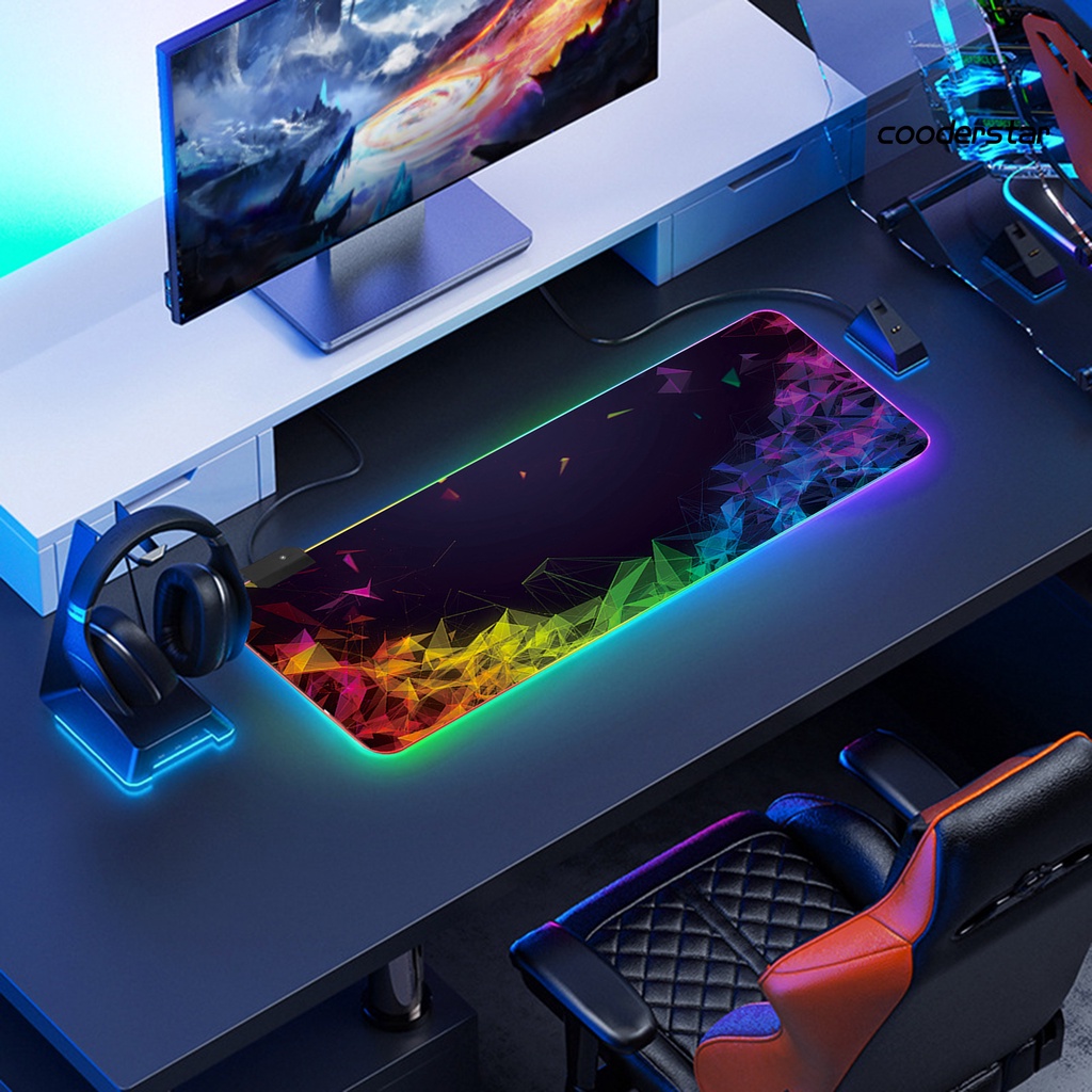 Miếng Lót Chuột Cao Su Chống Trượt Có Đèn Led Rgb Nhiều Màu