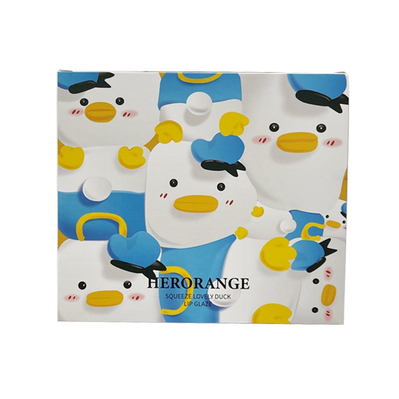 Set 6 Son Môi Herrange Chất Mịn Như Nhung Thiết Kế Hình Chú Vịt Dễ Thương