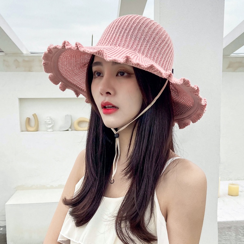 Nón Cói Rộng Vành Hở Chóp Thời Trang Đi Biển Dành Cho Nữ