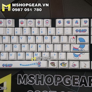 Bộ keycap Doraemon thick pbt oem profile dye-sub 108 keys