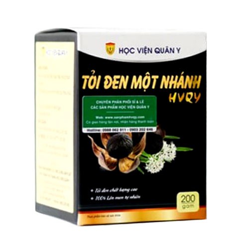 Tỏi đen một nhánh Hvqy - hỗ trợ chống oxy hóa, giảm cholesterol, ngăn ngừa ung thư (200g)