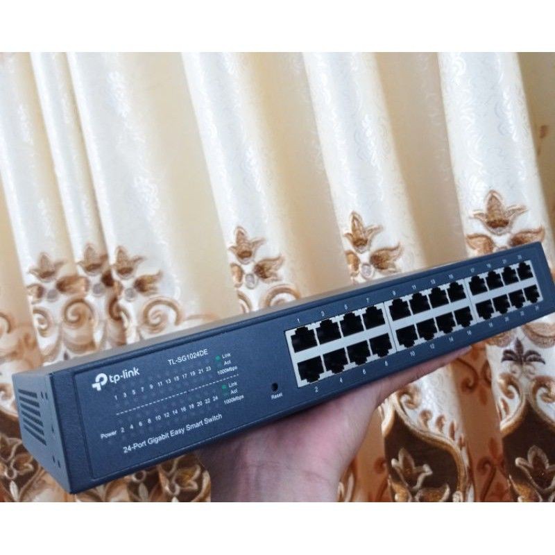 Bộ chia mạng Smart switch TP-Link TL-SG1024DE 24 port Gigabit hỗ trợ chia VLAN