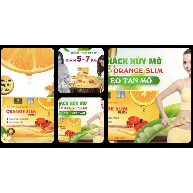 Trà giảm cân nhanh an toàn ORANGE SLIM PLUS+( LH 0966314234)