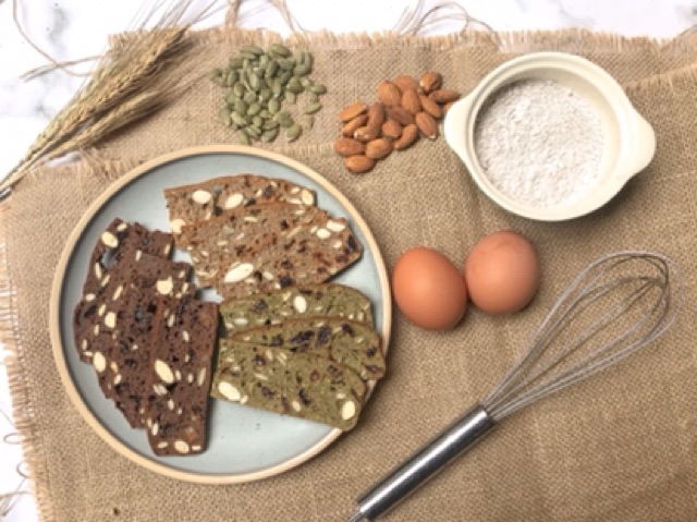 Bánh biscotti Nguyên Cám Protein 100g các vị | BigBuy360 - bigbuy360.vn