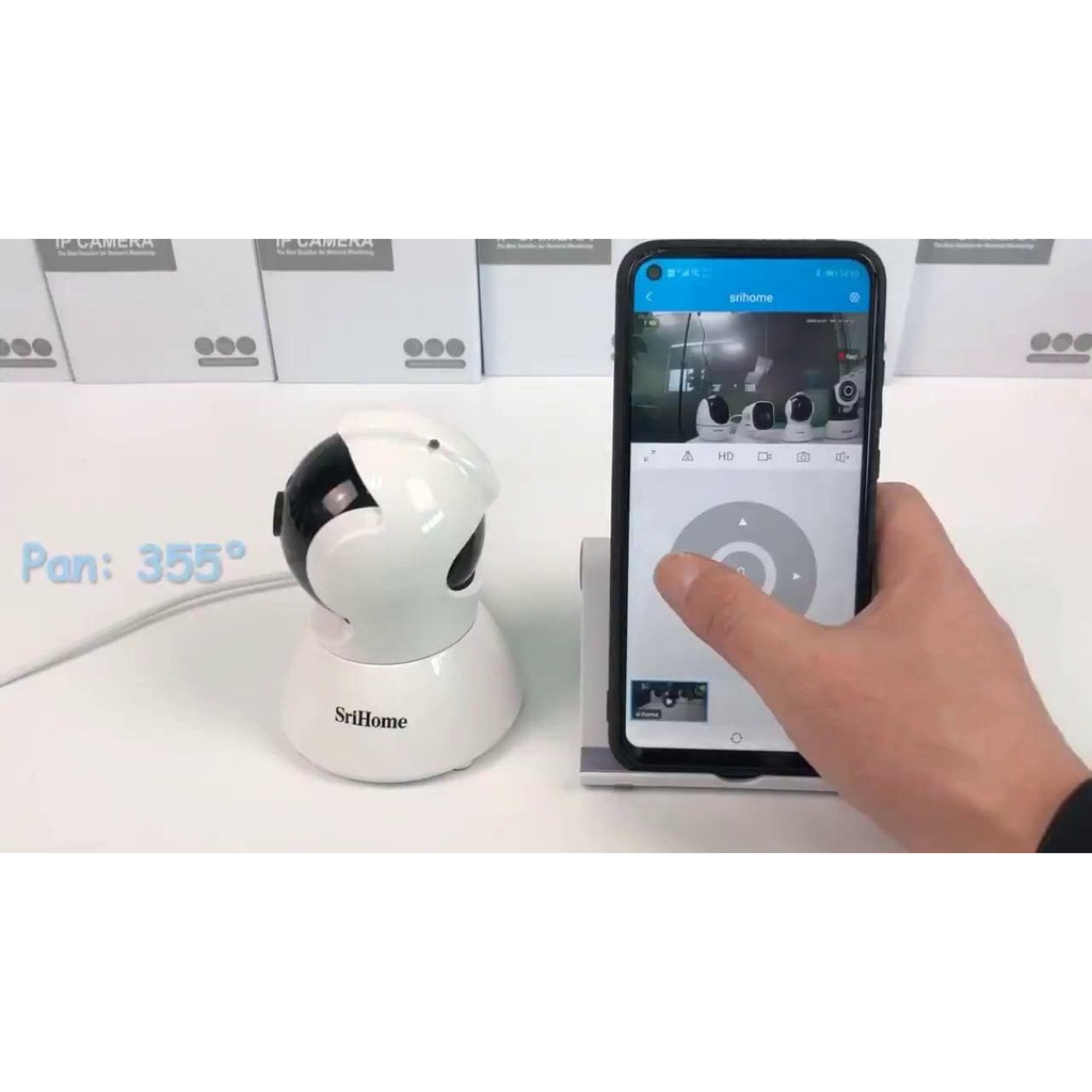 Camera SriHome SH025 Full HD 1080p Chuẩn 2.0 Mpx quay đêm đàm thoại 2 chiều Tích Hợp Cảm Biến AI Thông Minh, kèm thẻ 64G | BigBuy360 - bigbuy360.vn