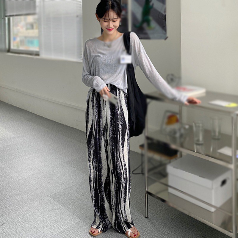 quần ống rộng Thiết Kế Đơn Giản Thời Trang Dành Cho Nữ