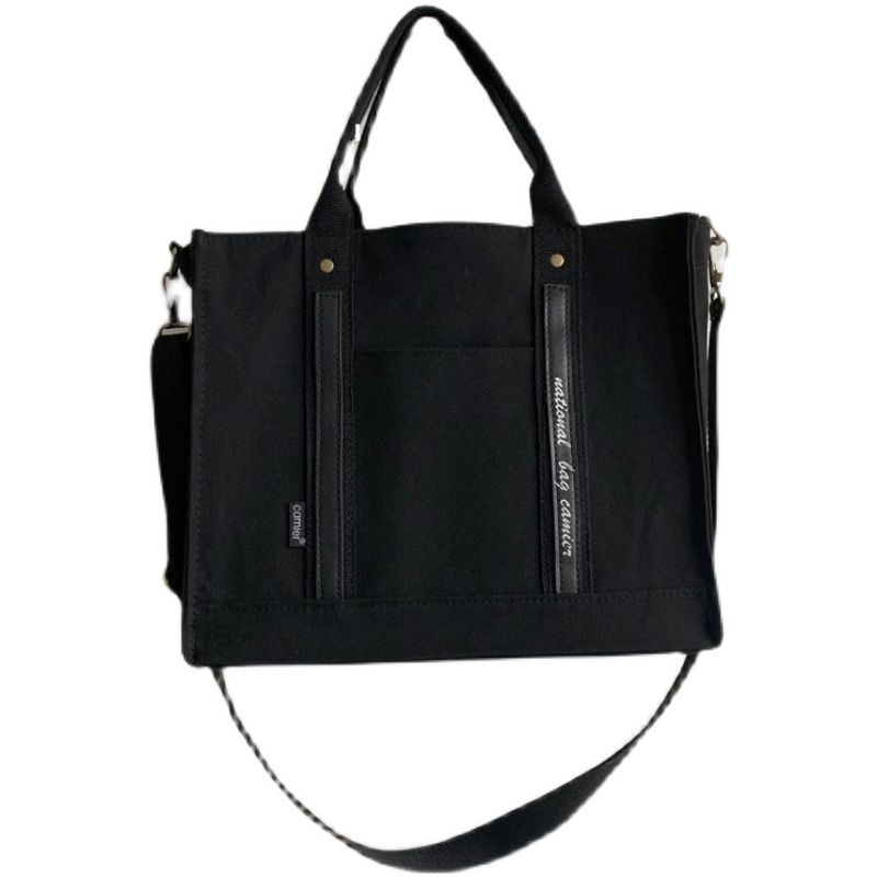 Túi Xách Đeo Vai / Xách Tay Bằng Vải Canvas Dày Dặn Phong Cách Nhật Bản Dành Cho Học Sinh