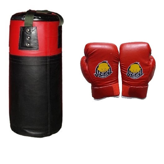 Combo bao cát 6 tấc và găng tay boxing trẻ em (màu ngẫu nhiên)