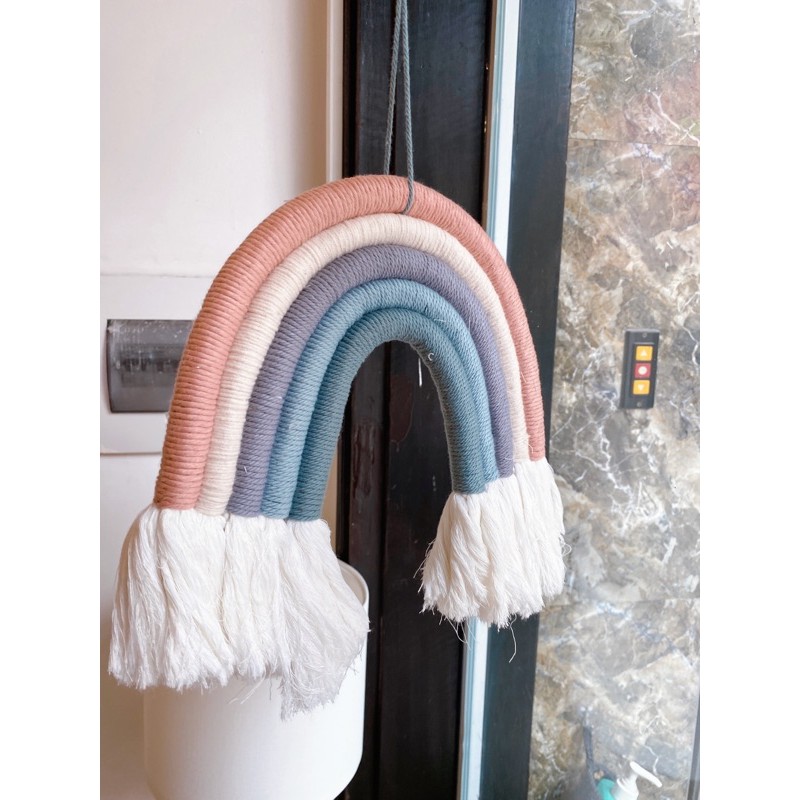 Cầu vồng treo tường, cầu vồng trang trí, cầu vồng macrame | BigBuy360 - bigbuy360.vn