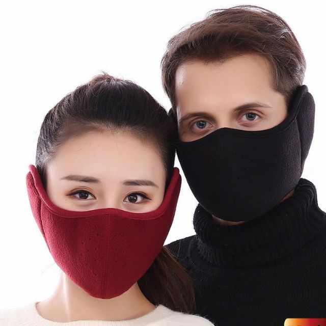 Khẩu trang mùa đông siêu ấm BỊT TAI, THOÁT HƠI NƯỚC TỐT KHÔNG MỜ KÍNH