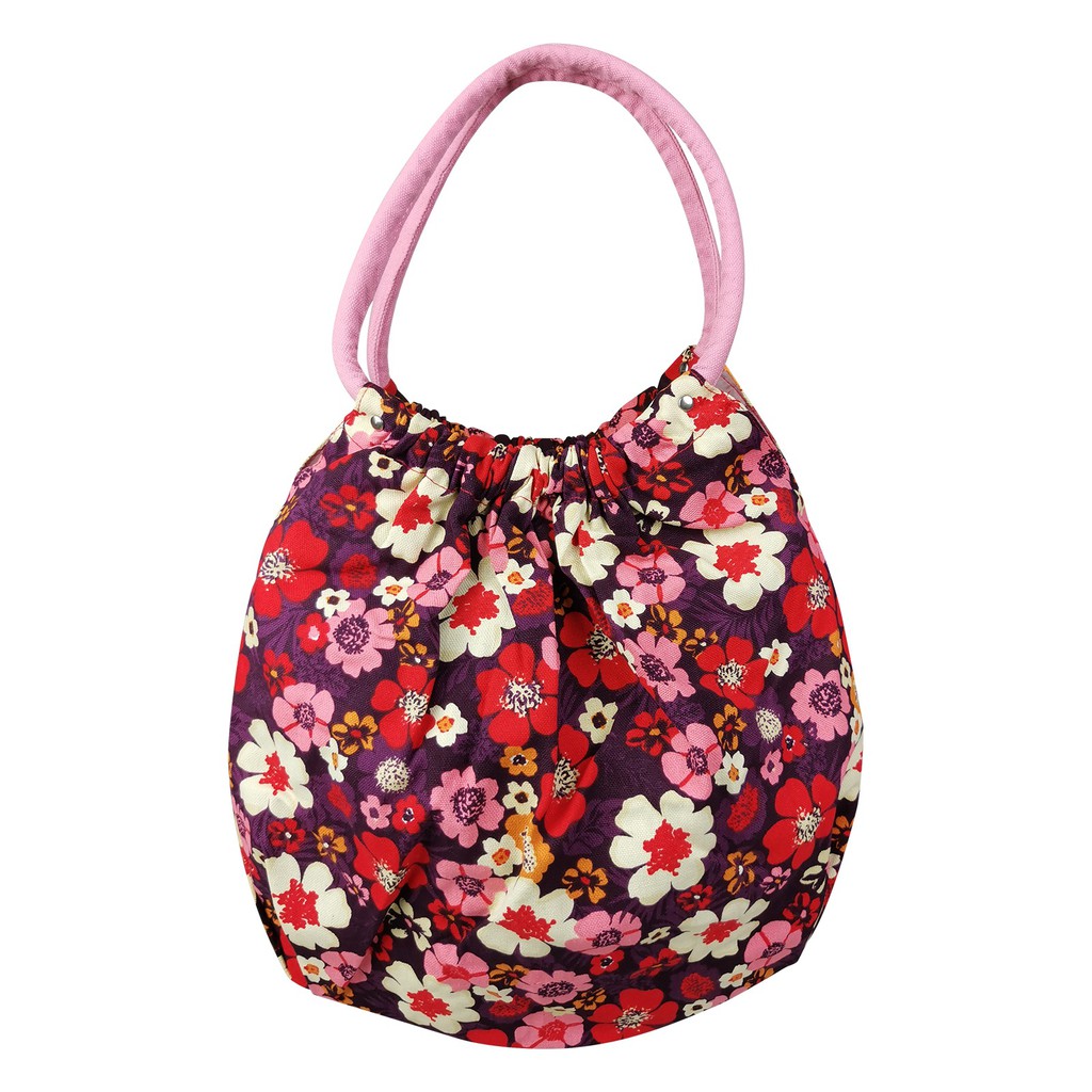 Túi xách tay FUNTRAVEL bằng vải canvas in họa tiết trẻ trung thanh lịch dành cho nữ