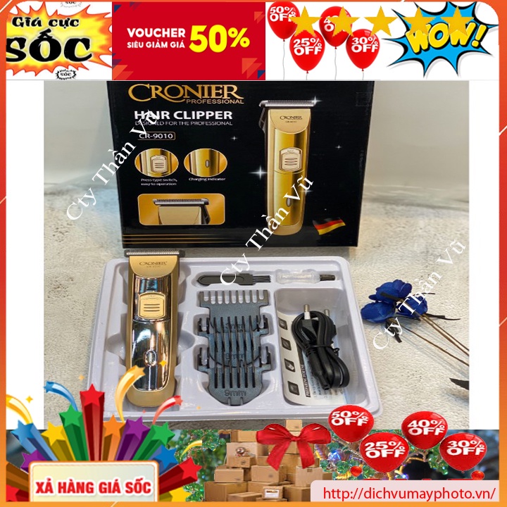 Tông đơ cắt tóc CRONIER profssional độ bền cao thích hợp cho Salon hoặc cắt tóc gia đình kholinhkienmayin