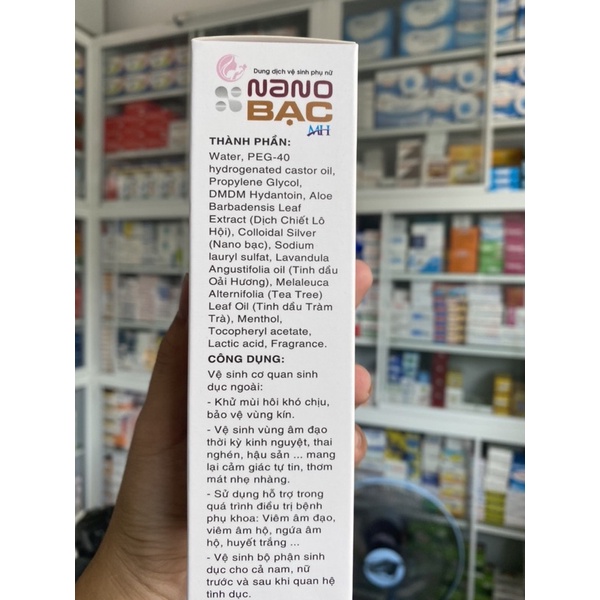 Dung dịch vệ sinh phụ nữ Nano Bạc