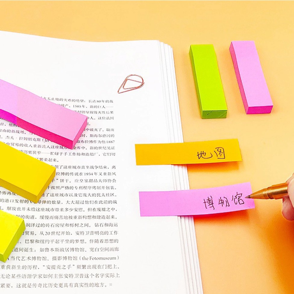Giấy stick note nhiều màu giúp ghi nhớ công việc 100 tờ - TZ72111HN