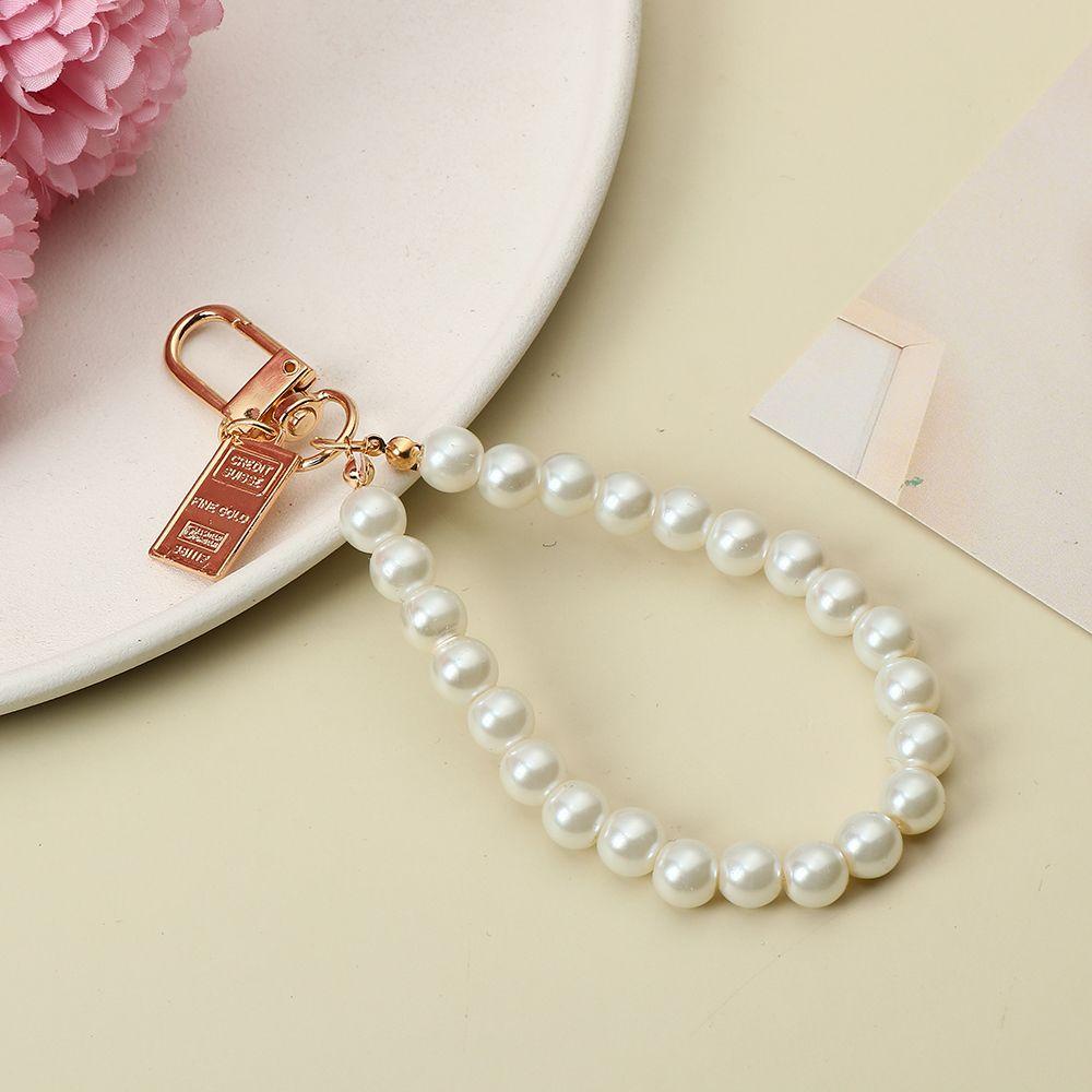 Móc Khóa Đính Ngọc Trai Nhân Tạo Xinh Xắn