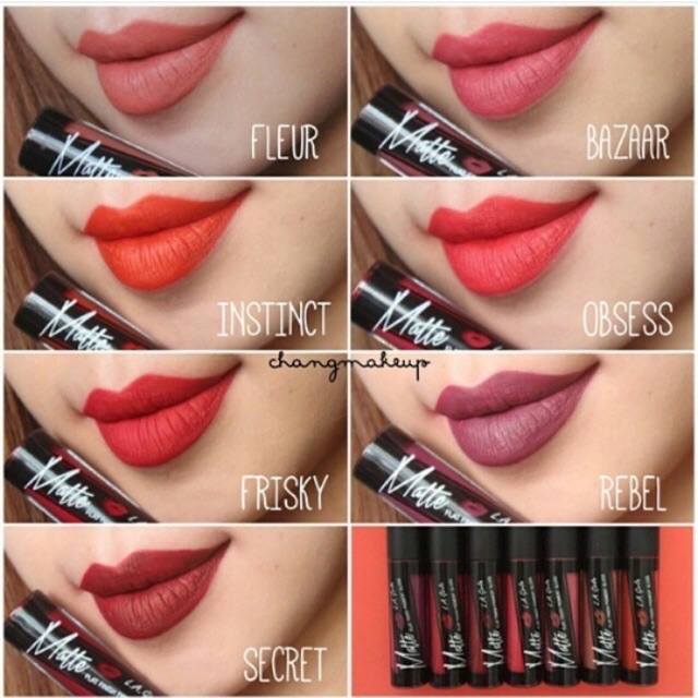 (Sale xả hàng) son kem lì L.A Girl matte Flat Finish Pigment Gloss