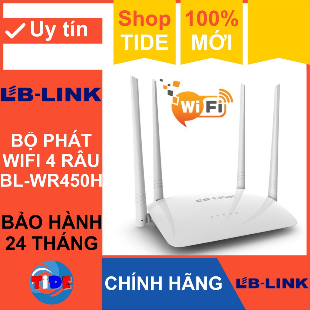 Bộ phát Wifi BL-WR450H Chính hãng LB-Link – Bảo hành 24 tháng – Router Wifi – 4 Antenna 5bBi ngoài