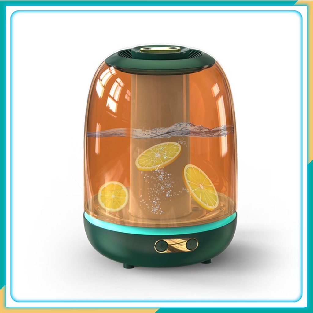 Máy phun sương tạo ẩm không khí xông tinh dầu humidifier x21 dung tích 3 lít có tích hợp đèn khay để tinh dầu thơm t02