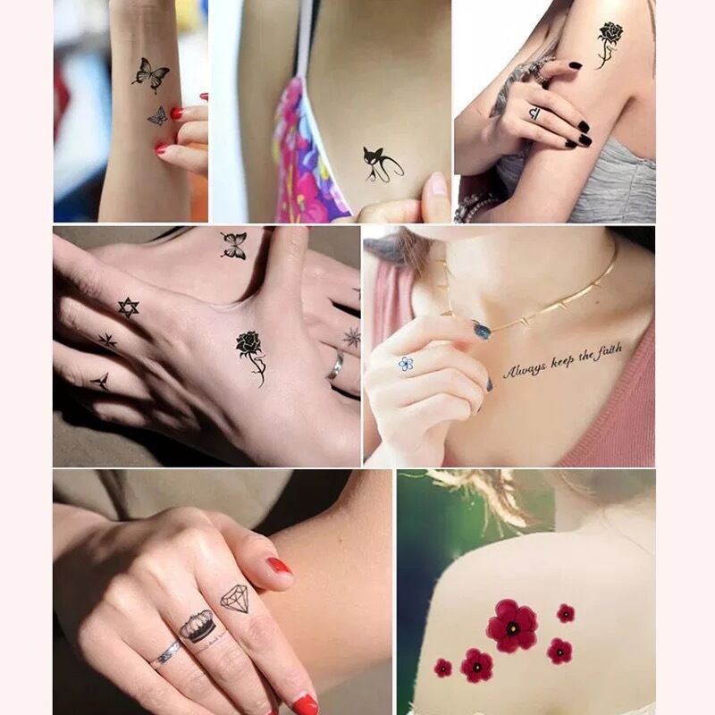 combo 40 tấm xăm dán tatoo-a00
